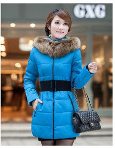 Cold weather winter warm down Cotton Coat jacket Women fashion Long down jacket Coat Warm Thick Outwear Coat Jacket Windbreaker - 64 Corp