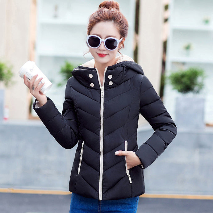 Fashion warm coat jacket thin Hooded women jacket coat for cold weather winter autumn spring coat jacket for warm outwear coat - 64 Corp