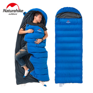 1-2 Person Eiderdown Envelope Sleeping Bag Winter Outdoor Folding Waterproof Moisture Proof Pad Hiking Camping Tent Cushion Mat - 64 Corp