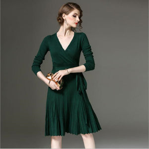 Sophisticated New Women's Solid Elegant Party Dress - 64 Corp