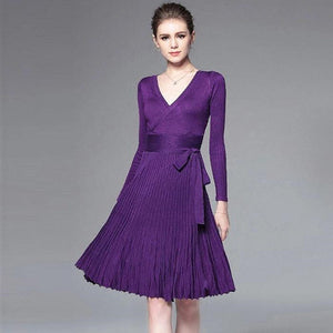 Sophisticated New Women's Solid Elegant Party Dress - 64 Corp