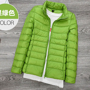 Winter Down Jacket Women Coat Ultra Light Down Jacket 90% White Duck Down Parka Jackets Autumn Coat Ladies' Parka Down Coats