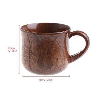 Wooden Cup Primitive Handmade Natural Wood Coffee Beer Juice Milk Tea Mug Must-have durable Drinkware