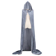 Adult Witch Long Halloween Cloaks Hood and Capes Halloween Costumes for Women Men Cosplay Costumes Velvet Cosplay Clothing
