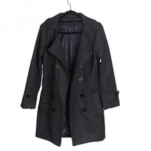 new trench coat men solid color long trench coat mens trench coat slim fit trench Double Breasted Overcoat 3 colors