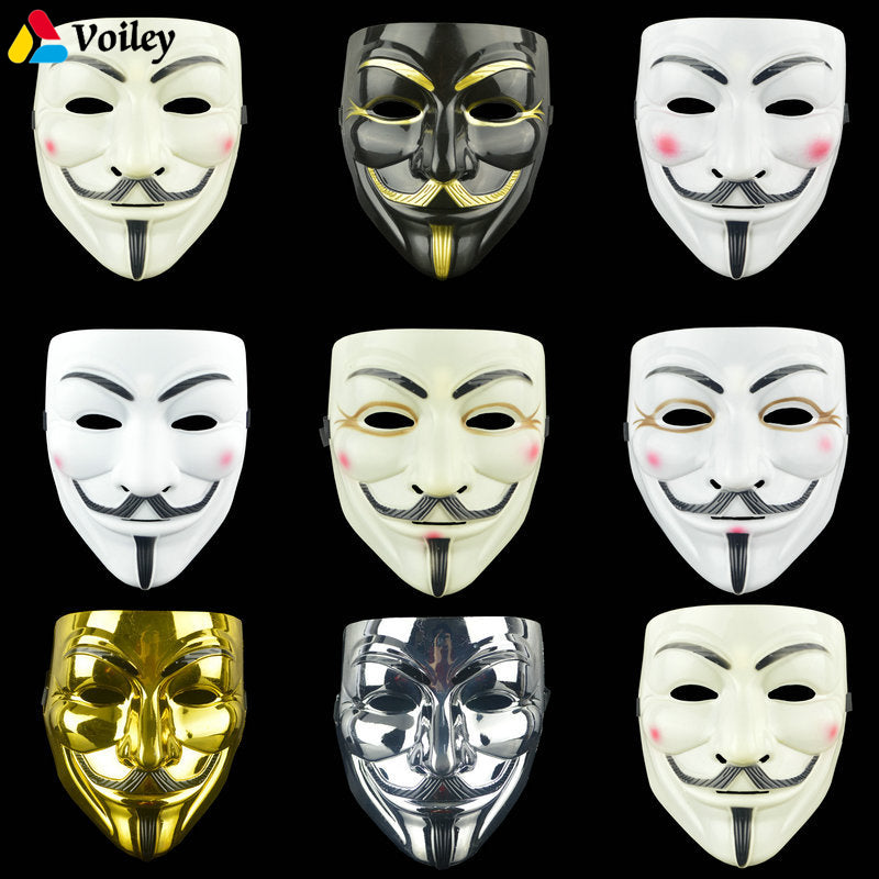 V for Vendetta Mask Guy Fawkes Anonymous fancy Cosplay costume