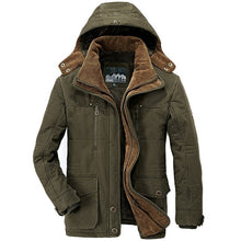 Winter Jacket Men Thickening Hooded Coat Military Cotton-Padded Jacket Men Overcoat Warm Fleece With Fur Parka Men Plus Size 6XL