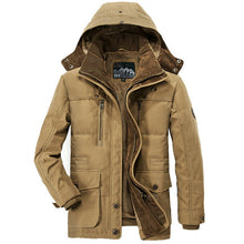 Winter Jacket Men Thickening Hooded Coat Military Cotton-Padded Jacket Men Overcoat Warm Fleece With Fur Parka Men Plus Size 6XL
