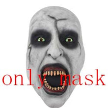 2018 Movie The Nun Costume Mask Cosplay Adult Long Black Scary Nuns Ghost Clothes Uniform Horror Halloween Party Costume Props