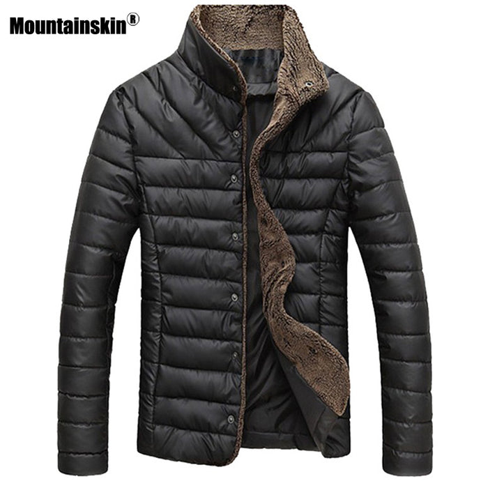 Mountainskin 2018 Autumn Winter Men Warm Jacket Casual Parkas Men's Coat Single Breasted Outerwear Mens Brand Clothing 5XL SA415