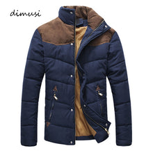 DIMUSI Clothing Winter Jacket Men Warm Causal Parkas Cotton Banded Collar Winter Jacket Male Padded Overcoat Outerwear 4XL,YA332