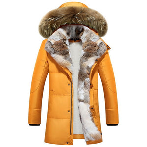 New Women Winter Oversize Down Jacket Lady's Long Hooded Fur Coat Plus Size Thick Hood Down Coats Warm Jackets Green Black White