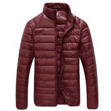 2018 New Men Winter Jacket Ultra Light 90% White Duck Down Jackets Casual Portable Winter Coat for Men Plus Size Down Parkas