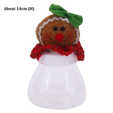 Christmas Candy Storage Can Xmas Decorations for Home Gift Biscuit Casual Food Storage Jar Christmas Window Ornament Acc