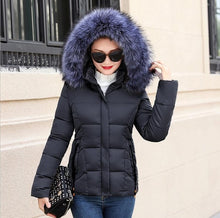 Winter Jacket Women Parkas for Coat Fashion Female Down Jacket With a Hood Large Faux Fur Collar Coat 2018 Autumn high quality