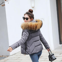 Winter Jacket Women Parkas for Coat Fashion Female Down Jacket With a Hood Large Faux Fur Collar Coat 2018 Autumn high quality