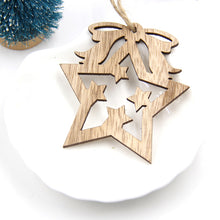 Hot!1PC Creative Christmas Wooden Pendants Ornaments  DIY Wood Crafts Xmas Tree Ornaments Christmas Party Decorations Kids Gift