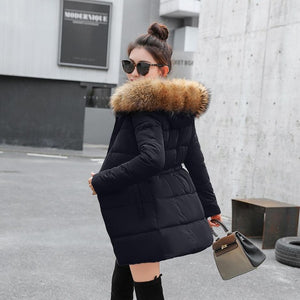 Winter Jacket Women New 2018 Coats faux fur coat Female Parka black Thick Cotton Padded Lining Ladies manteau femme hiver