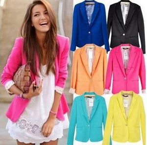 Lowest Fall Promotion  blazer women suit blazer foldable brand jacket  spandex with lining Vogue refresh blazers Free shipping - 64 Corp