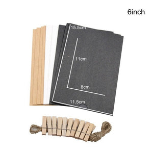 10PCS/set DIY Photo Frame Wooden Clip Paper Picture Holder For Wedding  Baby Shower Birthday Party Photo Booth Props Decoration
