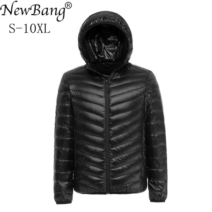 NewBang Brand 7XL 8XL 9XL 10XL Duck Down Jacket Men Autumn Winter Jacket Men Hooded Waterproof Down Jackets Male Warm Down Coat