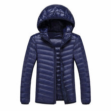 NewBang Brand 8XL 9XL 10XL Men's Down jacket Ultra Light Down Jacket Men Lightweight Feather Hooded Warm Portable Winter Coat