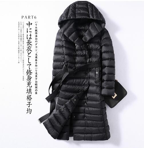 SEDUTMO 2018 Winter Plus Size 3XL Long Womens Down Jackets Ultra Light Duck Down Coat  Hoodie Autumn Puffer Jacket ED226
