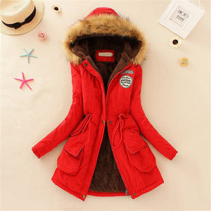 New Long Parkas Female Womens Winter Jacket Coat Thick Cotton Warm Jacket Womens Outwear Parkas Plus Size Fur Coat 2018