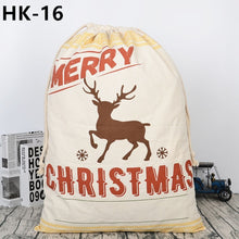 32 Styles Christmas Gift 2018 Santa Sacks 1pc Drawstring Canvas Santa Sack Xmas Canvas Bag Large Santa Claus Gift Bag Handmade