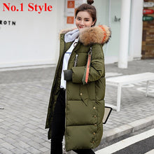 Plus Size Winter Jackets Women Coats Big Fur Collar Hooded Down Jacket Warm Long Parka Women Thicken Cotton Jackets 2018 New