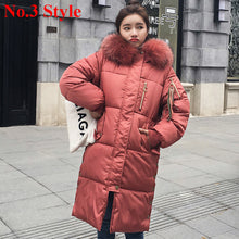 Plus Size Winter Jackets Women Coats Big Fur Collar Hooded Down Jacket Warm Long Parka Women Thicken Cotton Jackets 2018 New