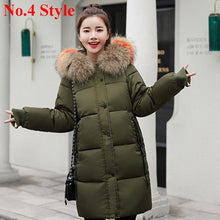 Plus Size Winter Jackets Women Coats Big Fur Collar Hooded Down Jacket Warm Long Parka Women Thicken Cotton Jackets 2018 New