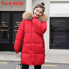 Plus Size Winter Jackets Women Coats Big Fur Collar Hooded Down Jacket Warm Long Parka Women Thicken Cotton Jackets 2018 New