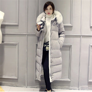 White Duck Down Winter Parka