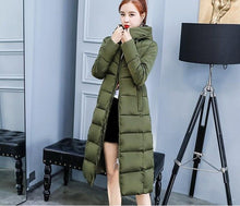 S-3XL autumn winter Women lady long duck Down jacket hoodie knee-length Parkas warm Jackets Female winter korean coat clothes