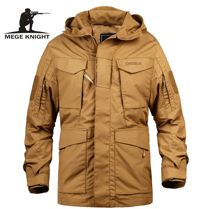 Mege Brand Men Tactical Clothing US Army M65 Military Field Jacket Trench Coats Hoodie Casaco Masculino Windbreaker Men Autumn