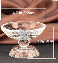 Decoration Crystal Glass Fruit Plate Household Goods  Glassware Fashion Creative Clear Full Bloom Candy Christmas Gifts